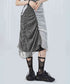 Drape Gather Lace Skirt